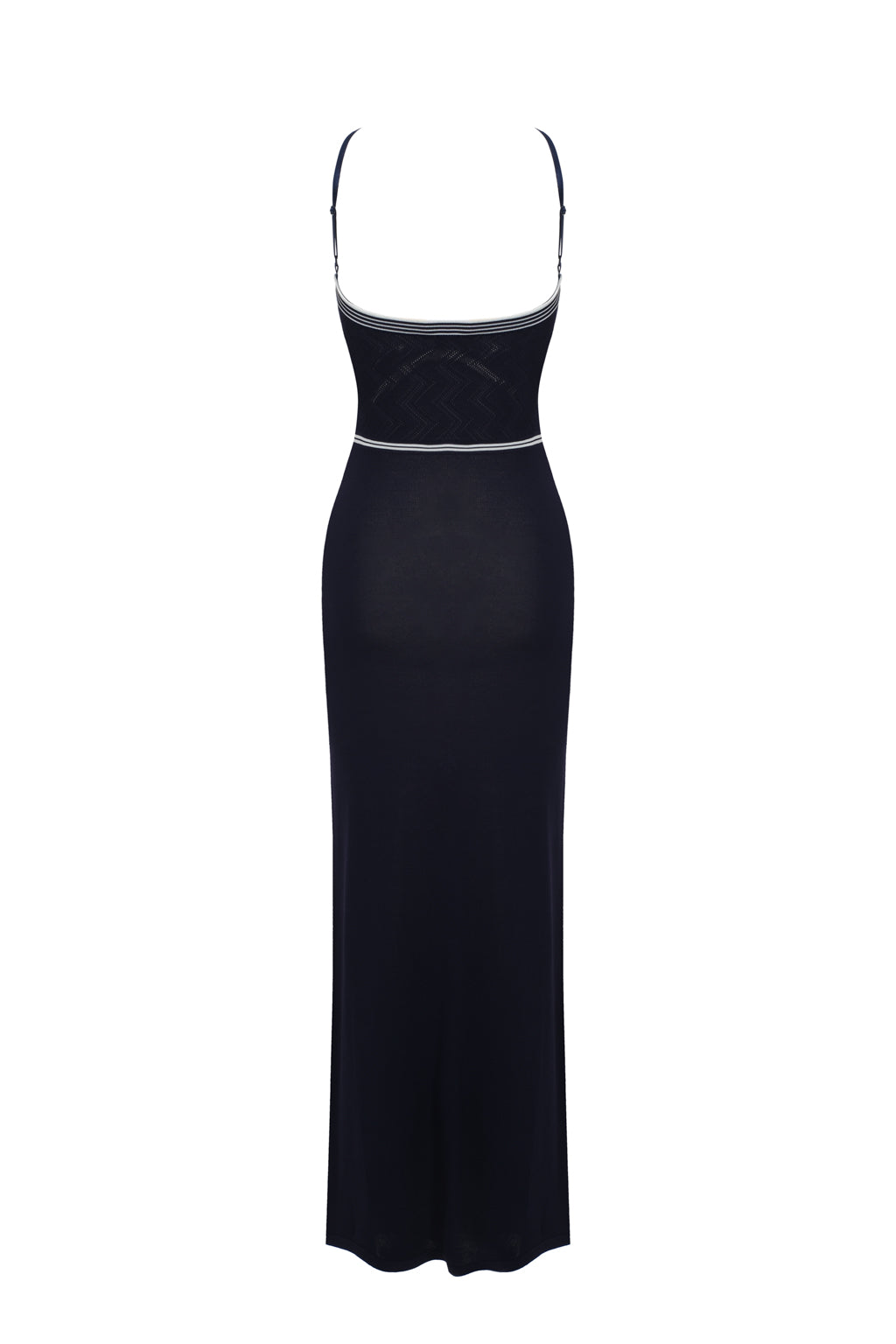 Robe en maille flèche - bleu marine
