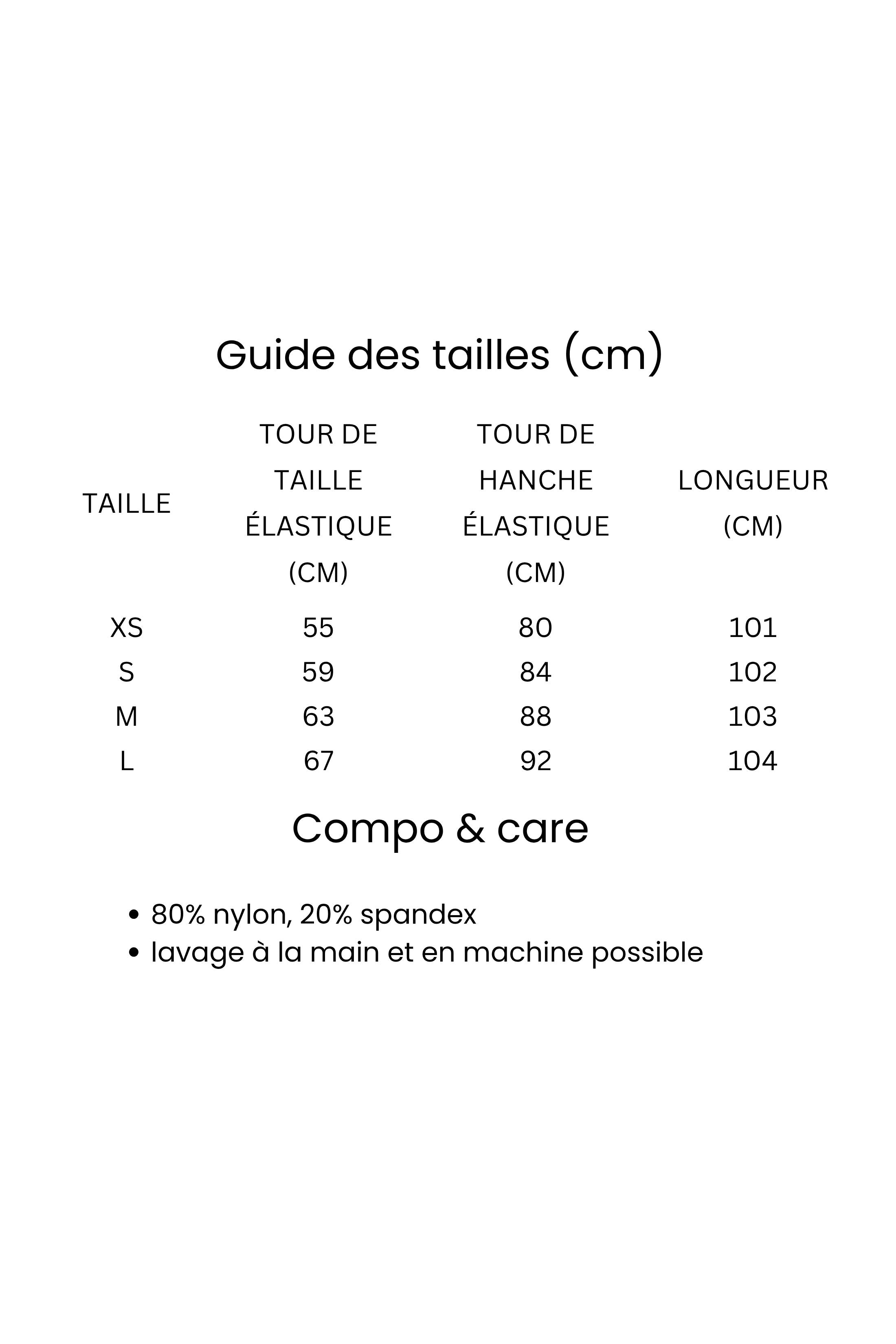 超彈力高腰長褲 - 黑色