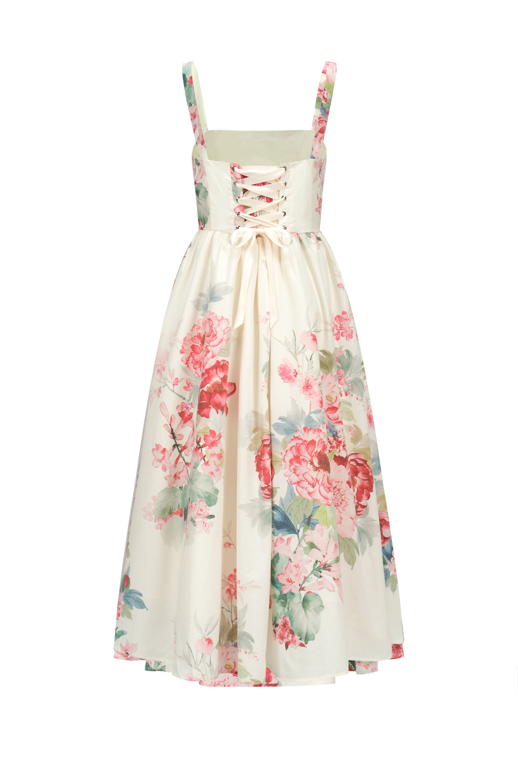 Cotton-blend Midi Dress Peony