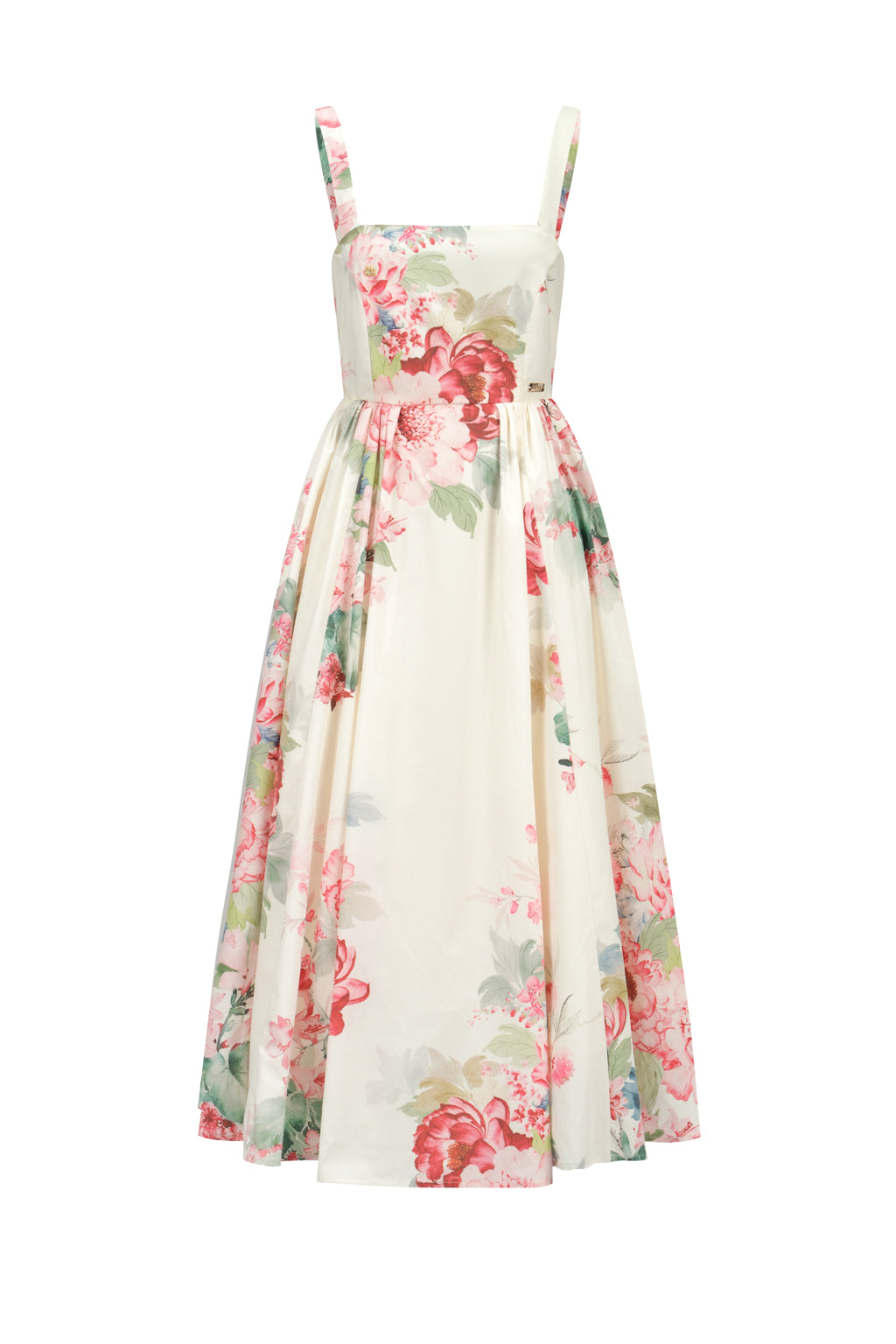 Cotton-blend Midi Dress Peony