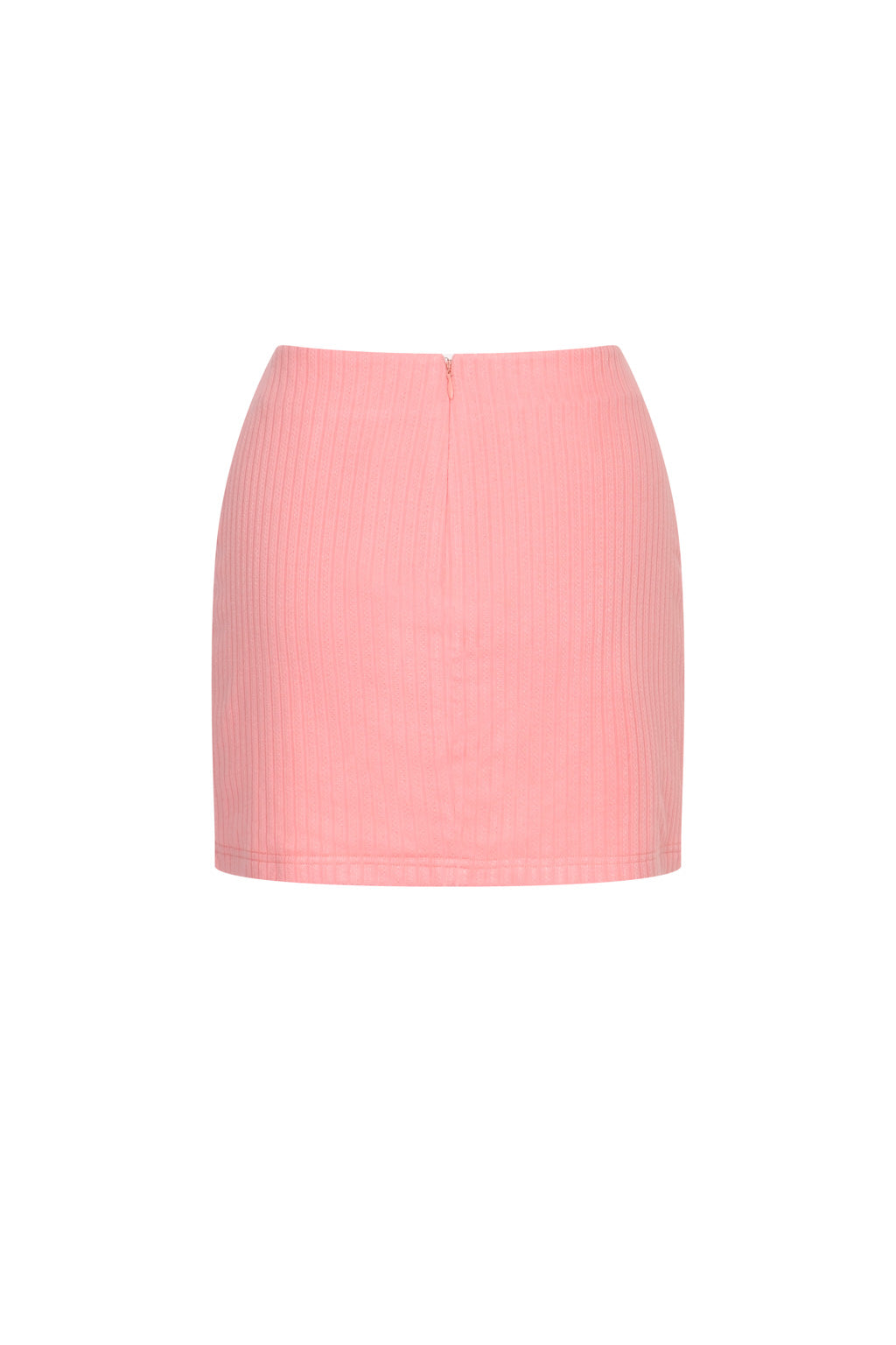 Stretch-knit Mini Skirt with Shorts Baby Pink