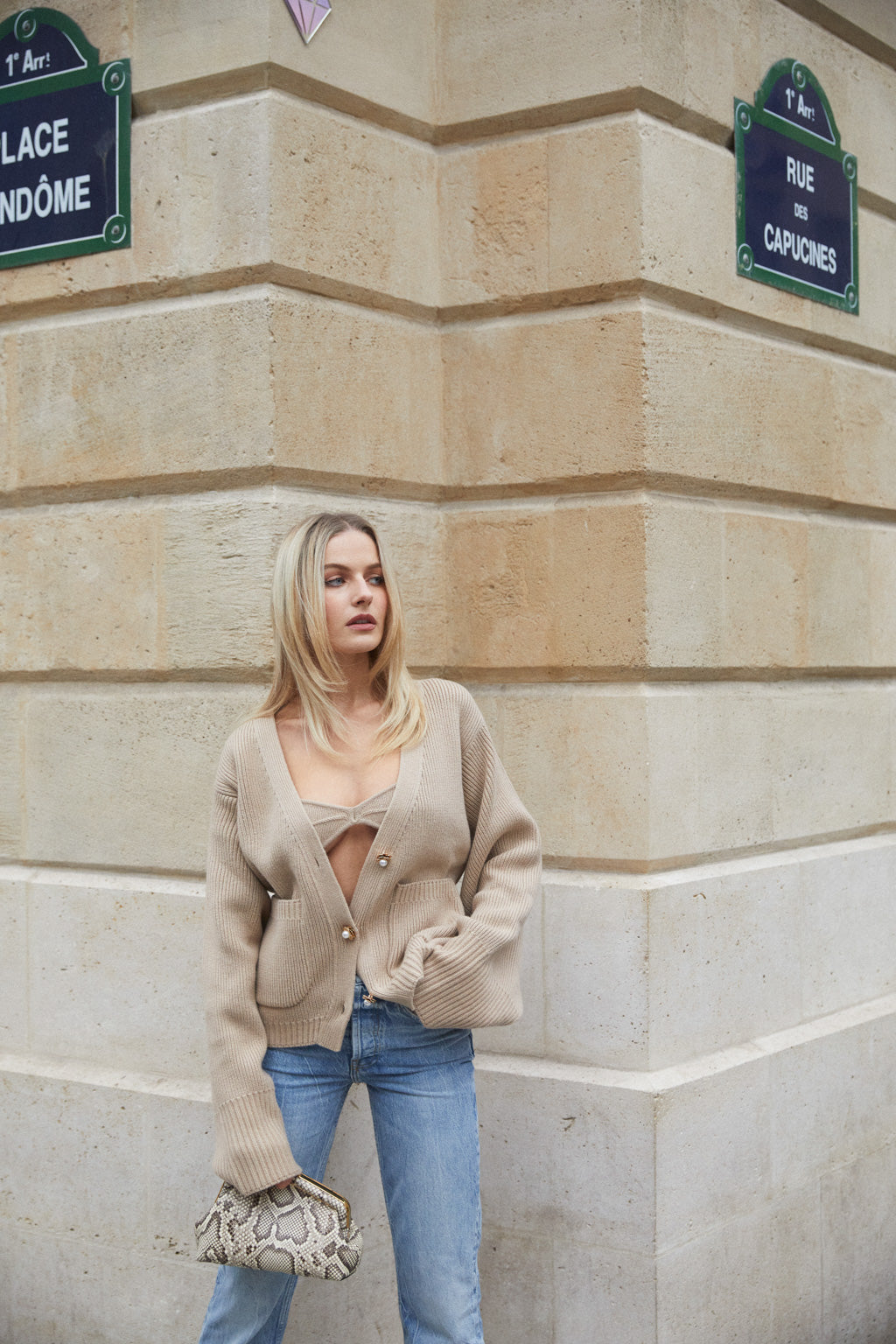 Pure Cashmere Bralette in Sand